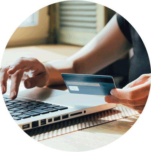 Get paid online with PayPal or Stripe