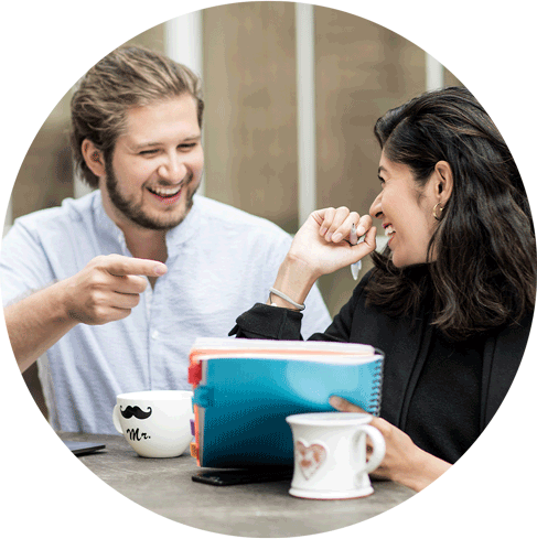 professionals working on cash receipts