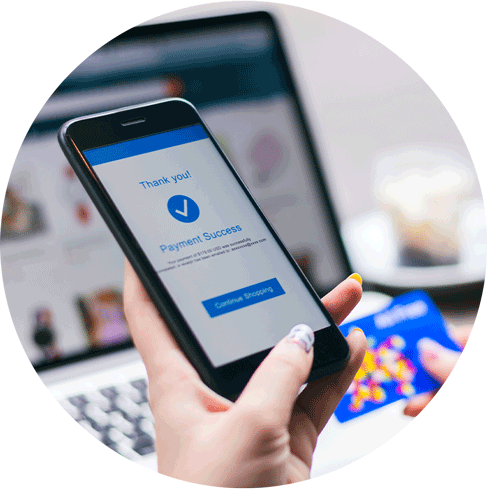 Get paid online with PayPal or Stripe